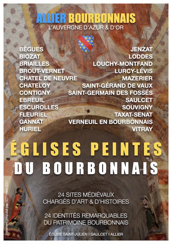 Affiche : Églises peintes du Bourbonnais