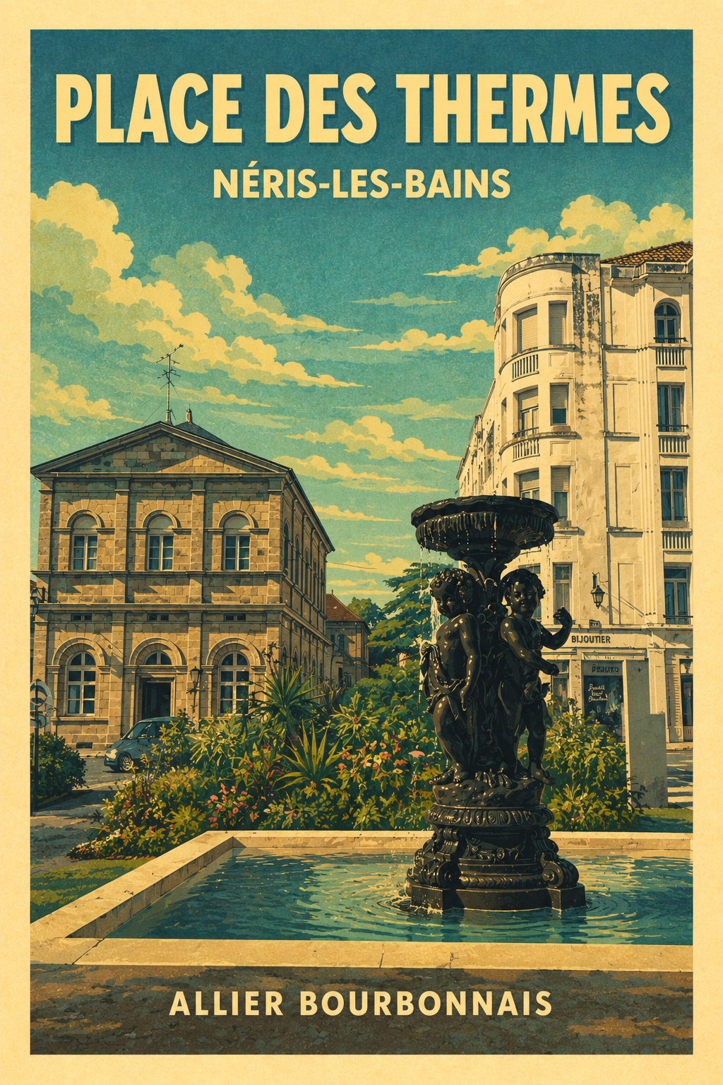 Néris-les-Bains - place des Thermes